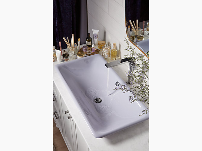 Iron Plains Trough Rectangle Bathroom, Kohler Undermount Bathroom Trough Sink